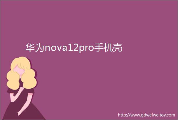 华为nova12pro手机壳
