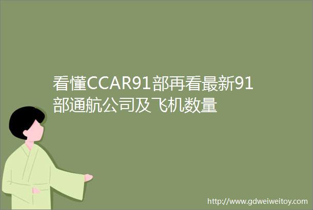 看懂CCAR91部再看最新91部通航公司及飞机数量